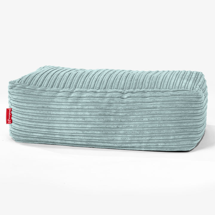 Groß Fußhocker - Cord Mintgrün 01