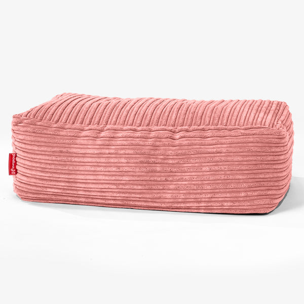 Groß Fußhocker - Cord Pfirsich 01