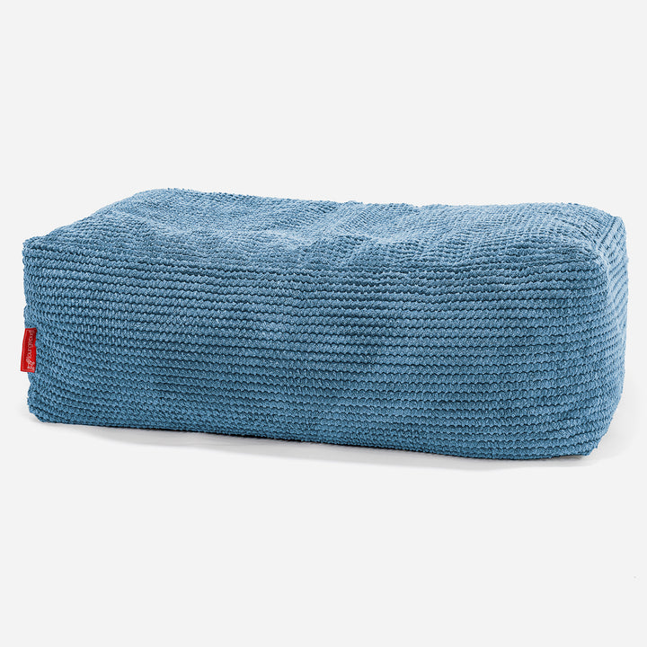 Groß Fußhocker - Pom-Pom Himmelblau 01