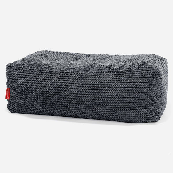 Groß Fußhocker - Pom-Pom Schwarz 01