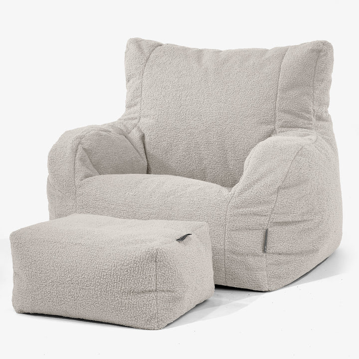Josephine Sitzsack Ohrensessel - Bouclé Elfenbein 02