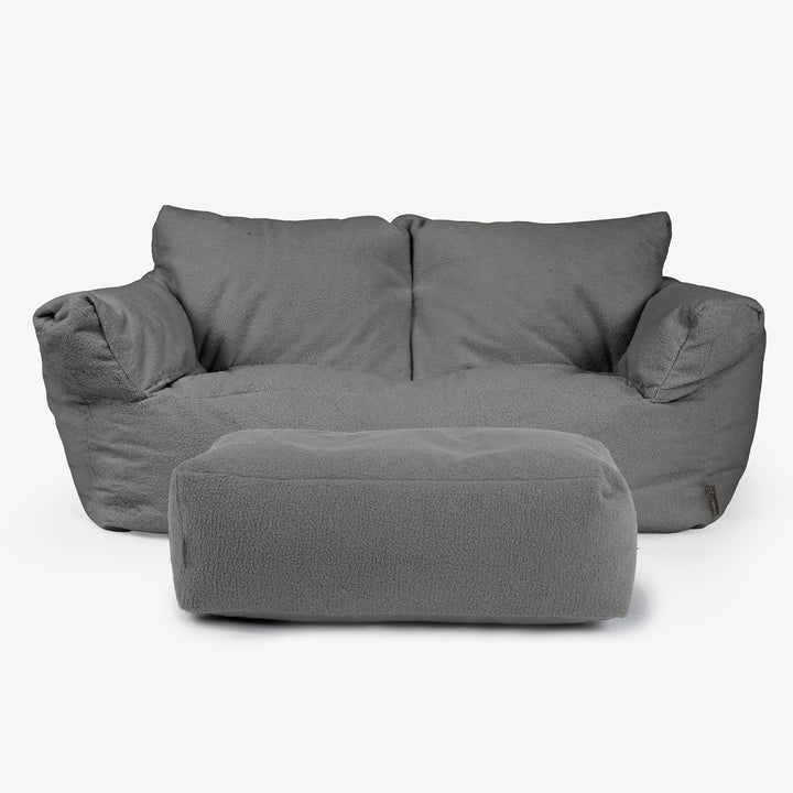 Josephine Sitzsack Sofa - Bouclé Grau 02