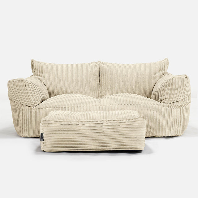 Josephine Sitzsack Sofa - Cord Creme 02