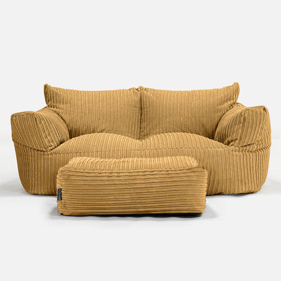Josephine Sitzsack Sofa - Cord Goldhonig 02