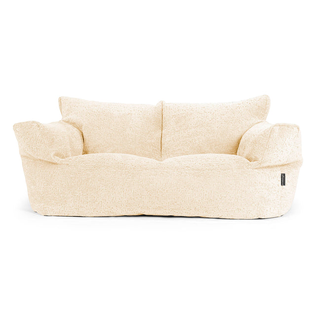 Josephine Sitzsack Sofa - Luxuriöser Chenille Elfenbein 01