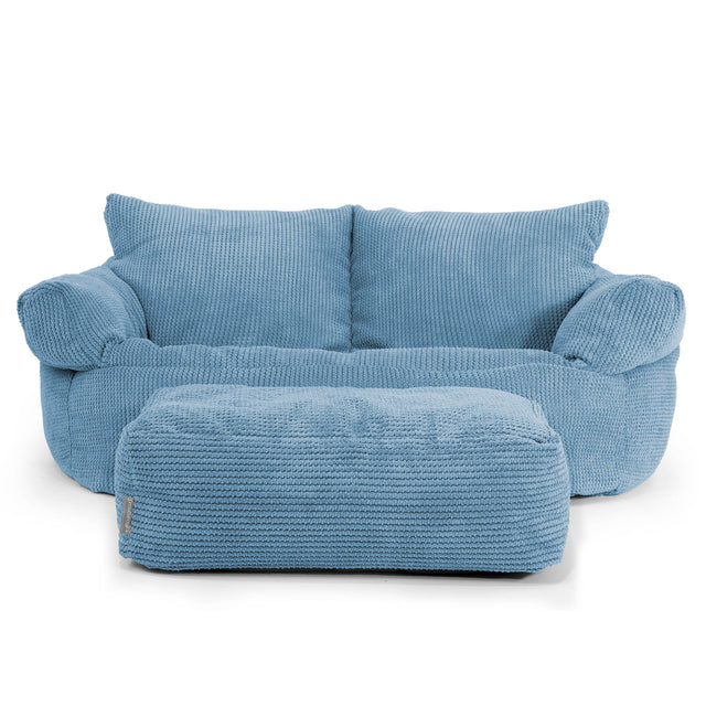 Josephine Sitzsack Sofa - Pom-Pom Himmelblau 02
