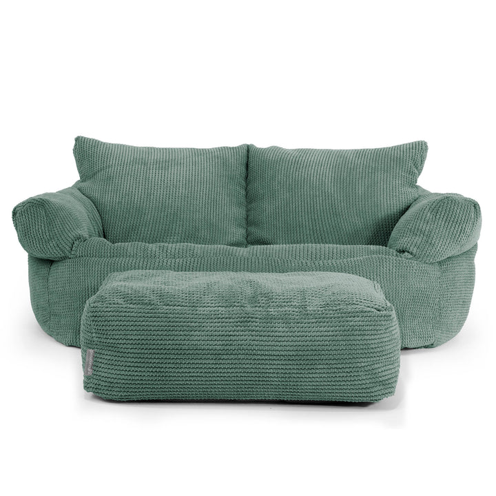 Josephine Sitzsack Sofa - Pom-Pom Moosgrün 02