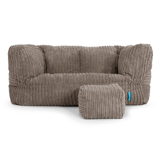 Kindersofa Albert 2-6 jahren - Cord Beigegrau 02