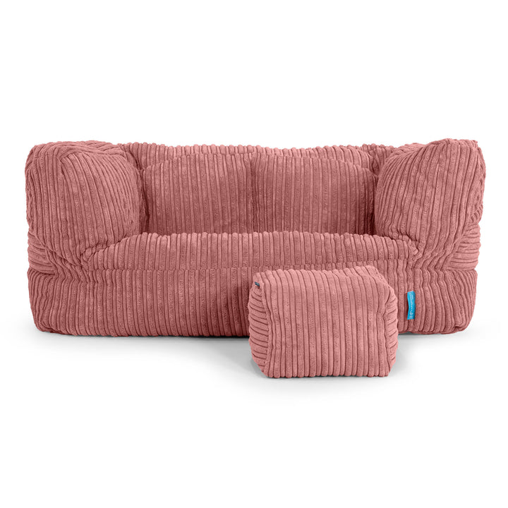 Kindersofa Albert 2-6 jahren - Cord Pfirsich 02