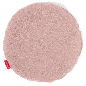 Dekokissen / Sofa Kissenbezug Rund 50cm - Bouclé Pink