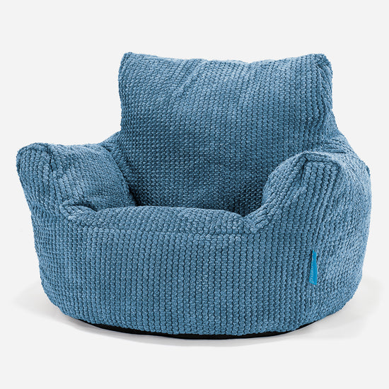 Klein Kindersessel Sitzsack 1-3 jahren - Pom Pom Himmelblau 01