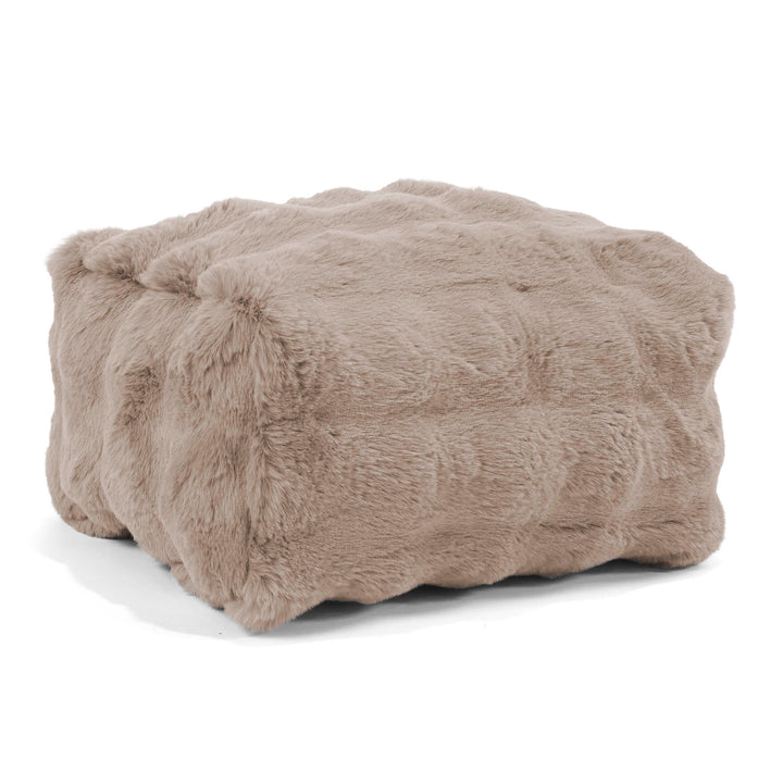 Lounge Pug Kleiner Fußhocker Bubble Pelz Nerzfarben– Big Bertha Original DE