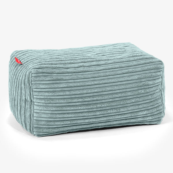 Kleiner Fußhocker - Cord Mintgrün 01