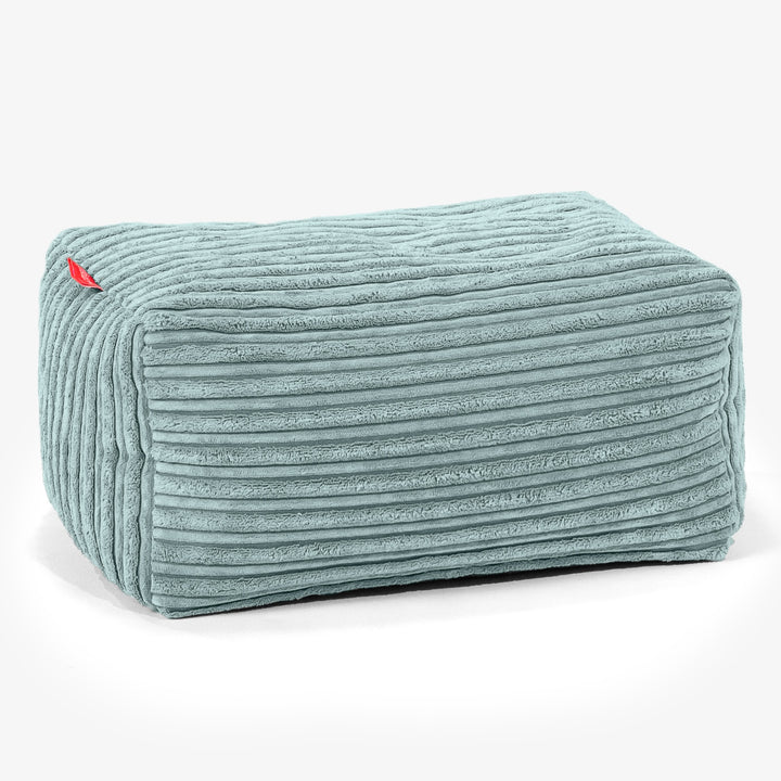 Kleiner Fußhocker - Cord Mintgrün 01