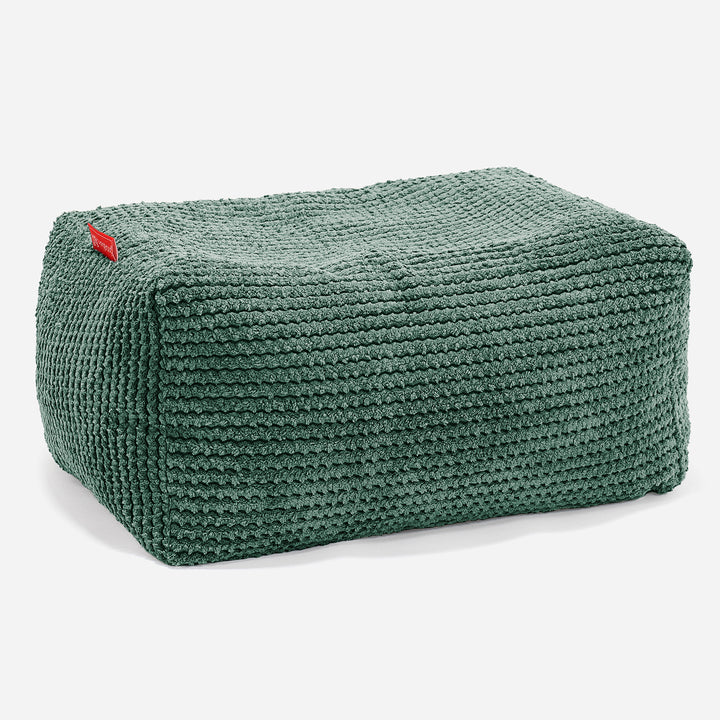 Kleiner Fußhocker - Pom-Pom Moosgrün 01