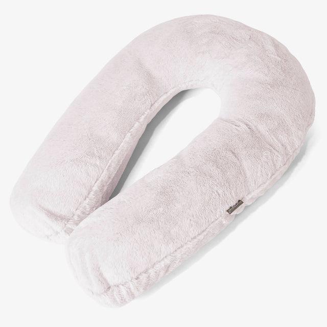 Knuddelkissen - Kaninchen Kunstfell Pastellrosa 01