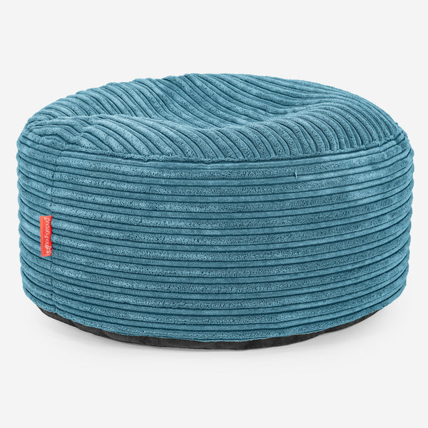 Großer runder Fußhocker Ersatz Bezug - Cord 01