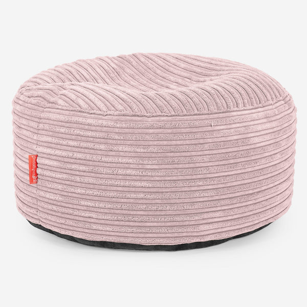 Sitzhocker - Cord Rosa 01