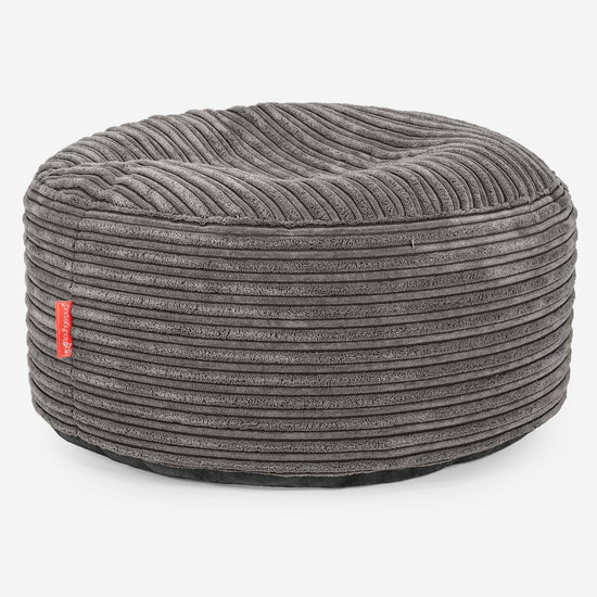 Sitzhocker mit Tablett - Cord Graphitgrau 03
