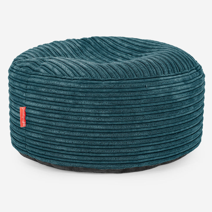 Sitzhocker - Cord Blaugrün 03