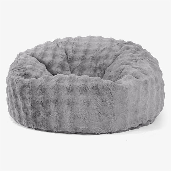 Mammoth Sofa Sitzsack XXL - Bubble Pelz Grau 01