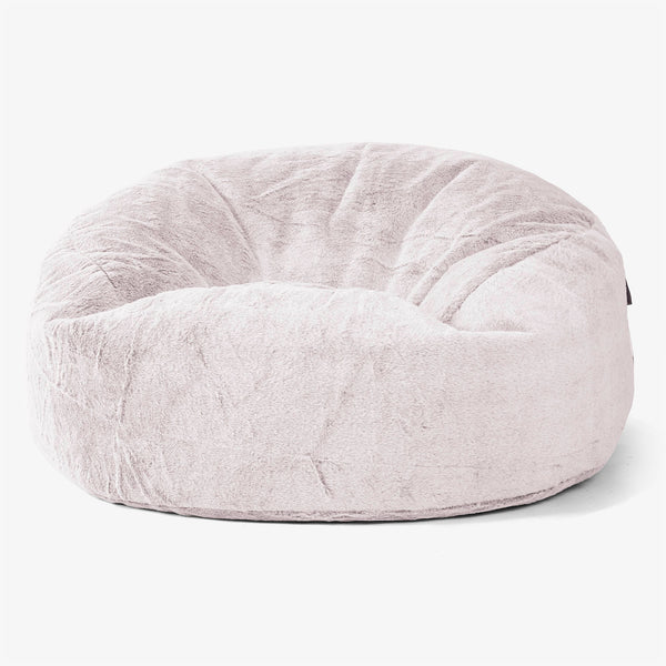 Mammoth Sofa Sitzsack XXL - Kaninchen Kunstfell Pastellrosa 01