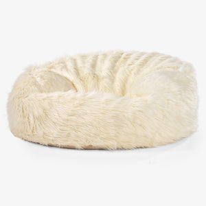 Mammoth Sofa Sitzsack XXL - Mongolisches Kunstfell Crème