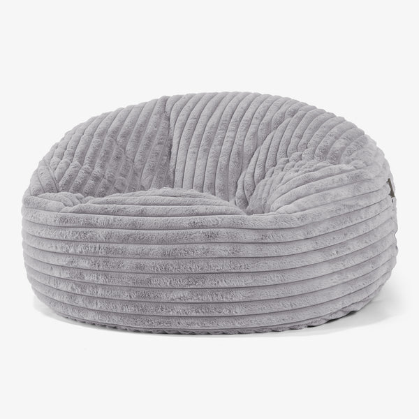 Mammoth Sofa Sitzsack XXL - Ultra Plüsch Cord Grau 01