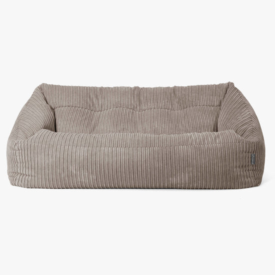 Maya Sitzsack Sofa - Cord Beigegrau 01