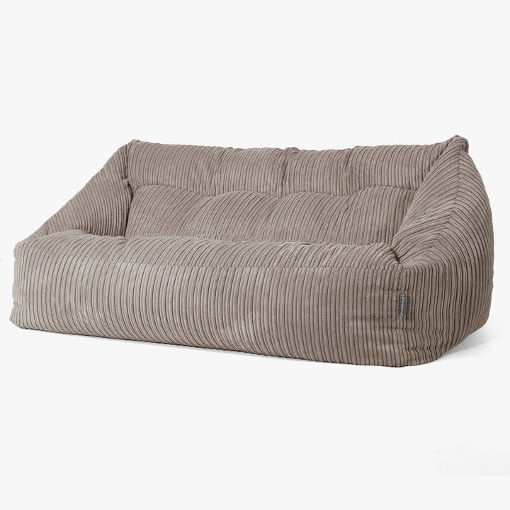 Maya Sitzsack Sofa - Cord Beigegrau 03
