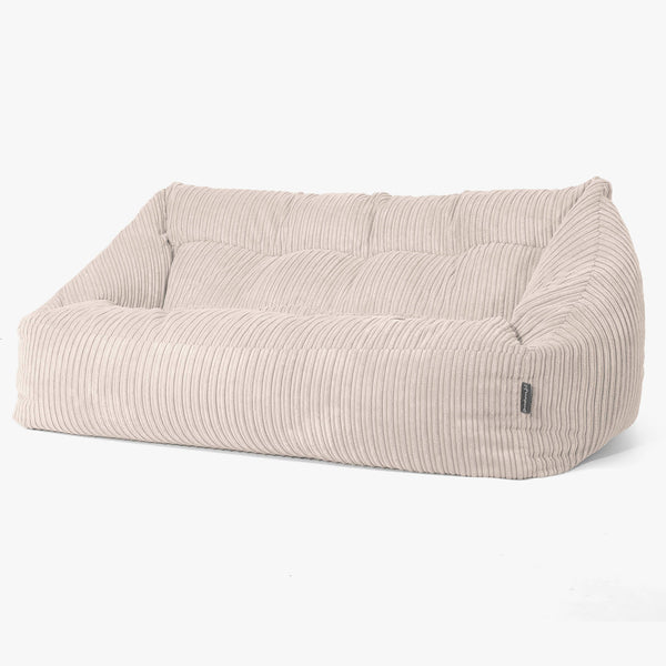 Maya Sitzsack Sofa - Cord Creme 01