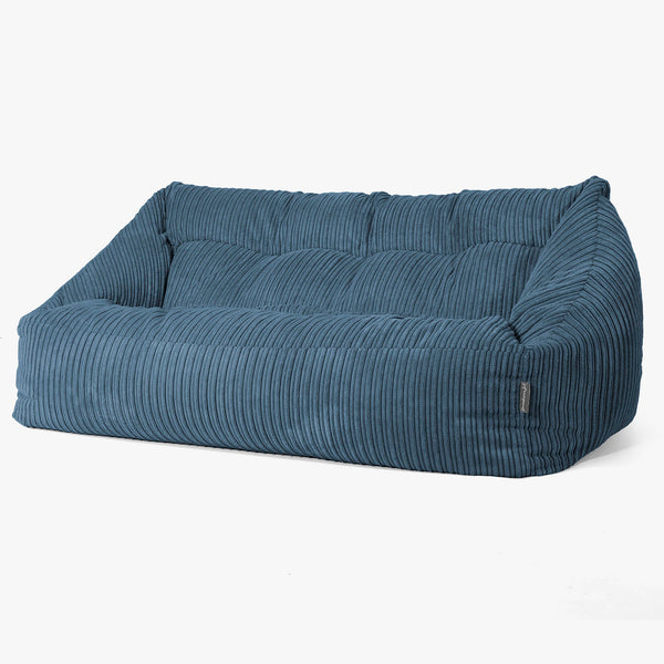 Maya Sitzsack Sofa - Cord Marineblau 01