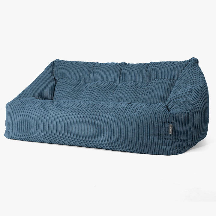 Maya Sitzsack Sofa - Cord Marineblau 03