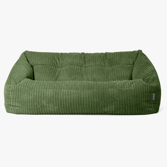 Maya Sitzsack Sofa - Cord Nadelwaldgruen 01