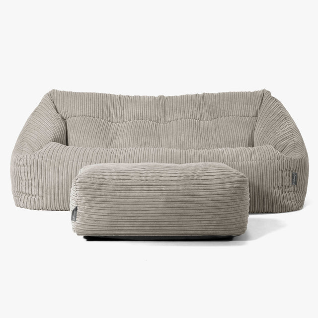 Maya Sitzsack Sofa - Cord Nerzfarben 02