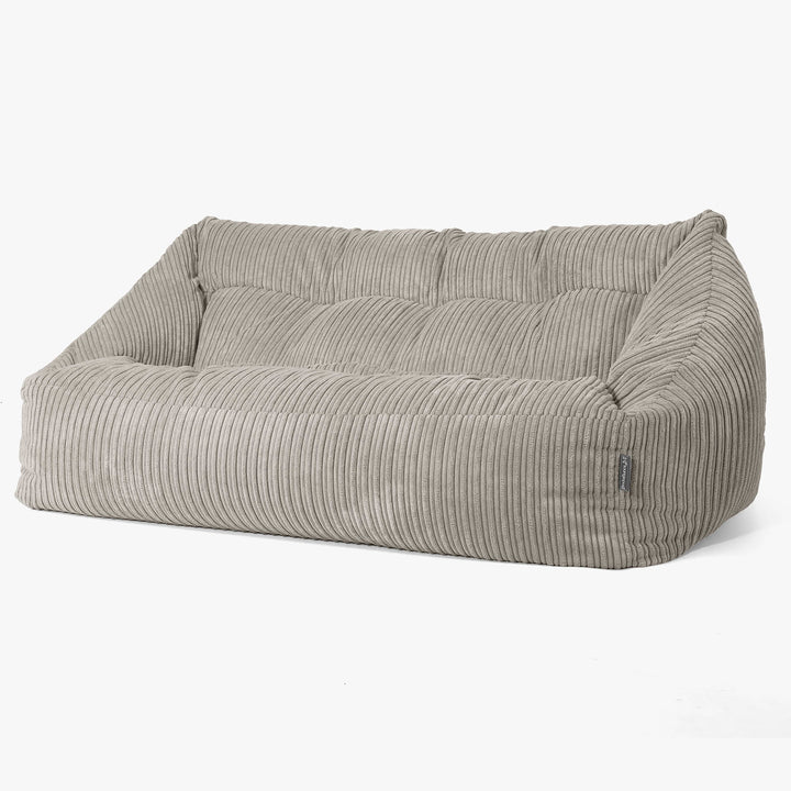Maya Sitzsack Sofa - Cord Nerzfarben 03