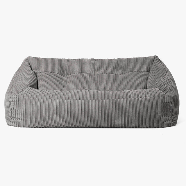 Maya Sitzsack Sofa - Cord Schiefergrau 01