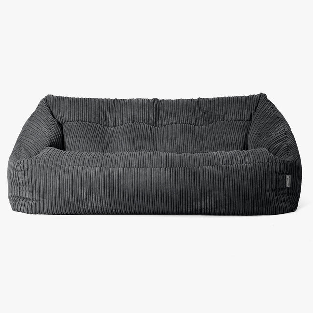 Maya Sitzsack Sofa - Cord Schwarz 01