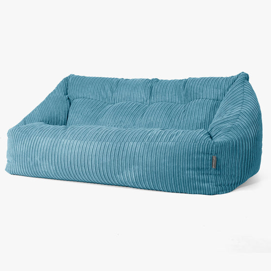 Maya Sitzsack Sofa - Cord Turkis 03