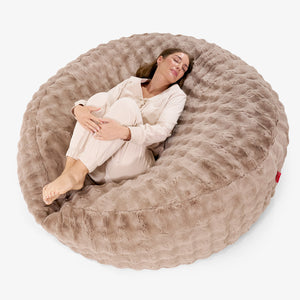 Mega-Mammoth Sofa Sitzsack XXL - Bubble Pelz Nerzfarben