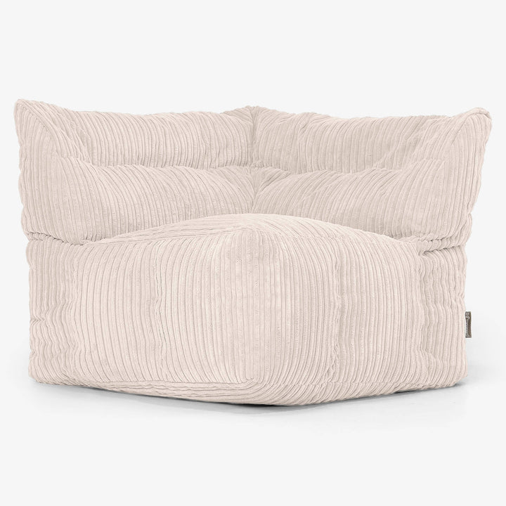 Modulares Sofa Sitzsack, Linkes Eckteil - Cord Elfenbein 02