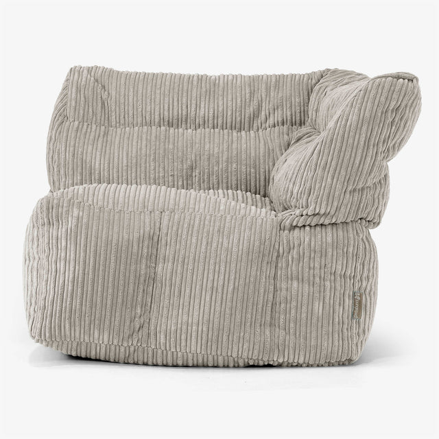 Modulares Sofa Sitzsack, Linkes Eckteil - Cord Nerzfarben 01