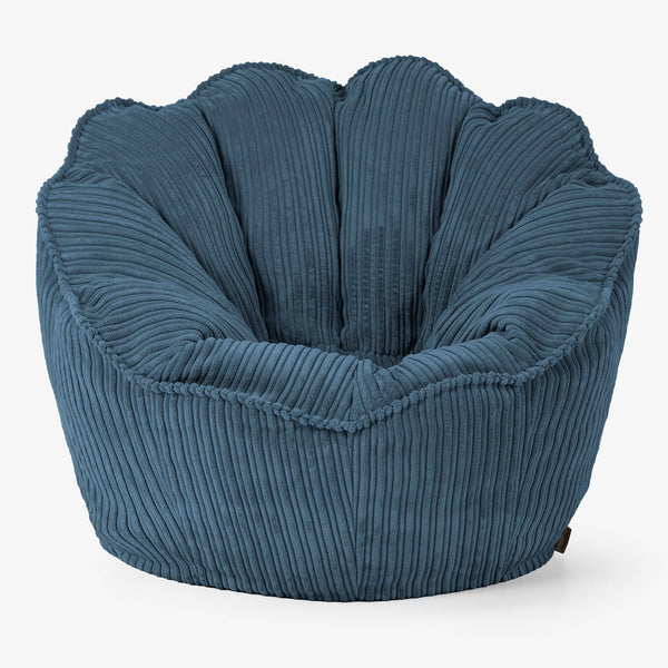Natalia Sacco Sitzsack Stuhl - Cord Marineblau 01