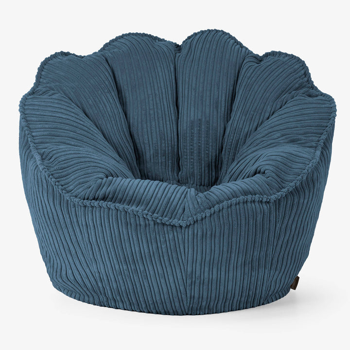 Natalia Sacco Sitzsack Stuhl - Cord Marineblau 01