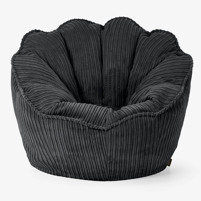 Natalia Sacco Sitzsack Stuhl - Cord Schwarz 01