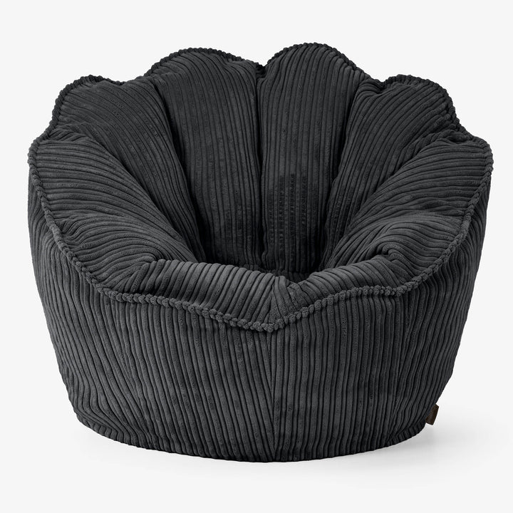 Natalia Sacco Sitzsack Stuhl - Cord Schwarz 01