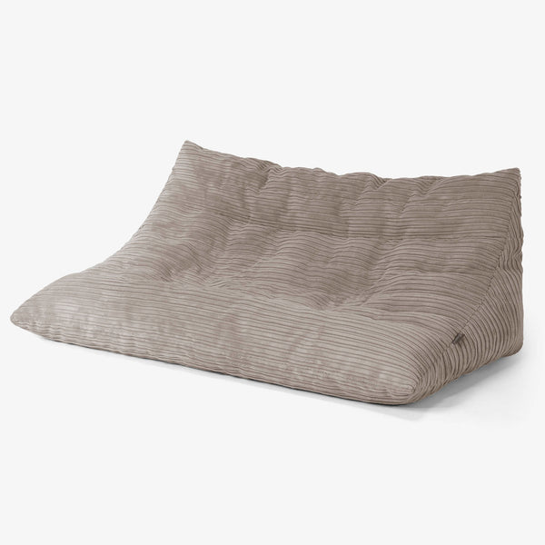 Noah Sitzsack-Bodensofa - Cord Beigegrau 01