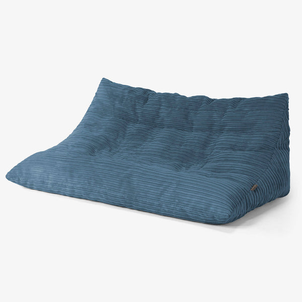 Noah Sitzsack-Bodensofa - Cord Marineblau 01