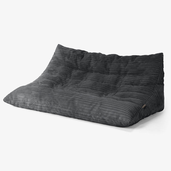 Noah Sitzsack-Bodensofa - Cord Schwarz 01