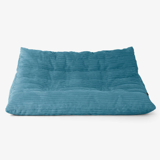 Noah Sitzsack-Bodensofa - Cord Türkis 01